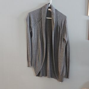 LOFT Heather Gray Open Cardigan